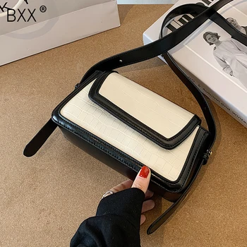 

[BXX] Small Stone Pattern PU Leather Crossbody Bags For Women 2020 Autumn Branded Shoulder Handbags Female Travel Hand Bag HO176