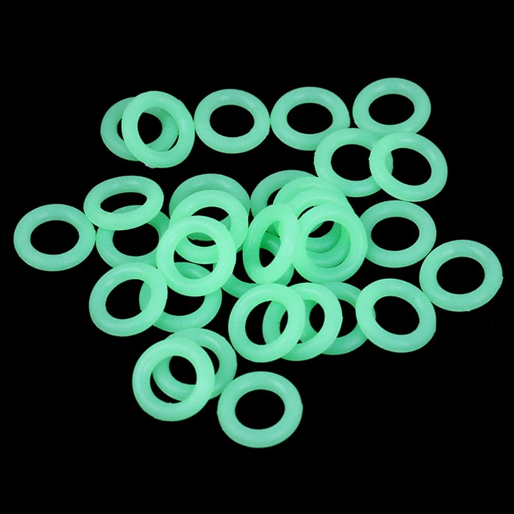 10PCs Silicone Luminous Tent Ground Nail Ring O-shaped Fishing Rod Ring Multi-functional Night Light Outdoor Camping Accessories 4