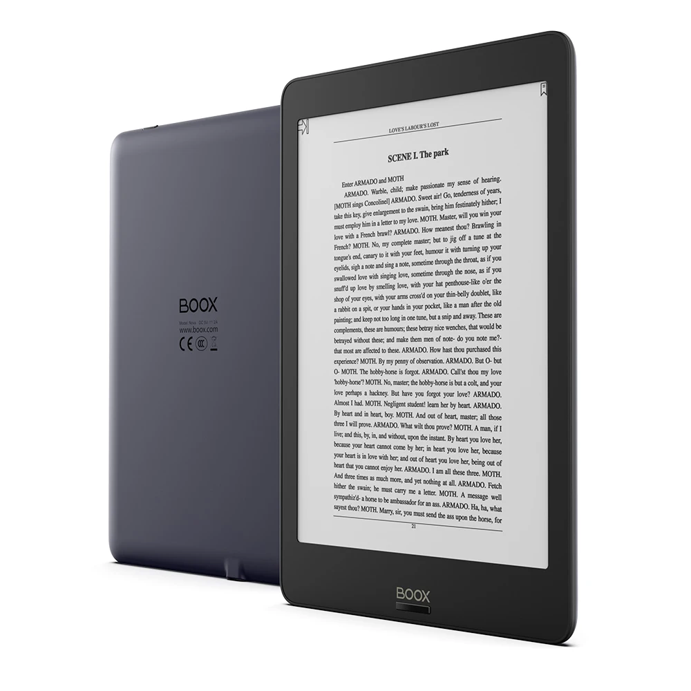BOOX NOVA 7," для чтения электронных книг 300PPI Carta двойной Цвет передний Передний фонарь UItra HD читалка 2G/32 ГБ 4-х ядерный Android 6,0 со стилусом