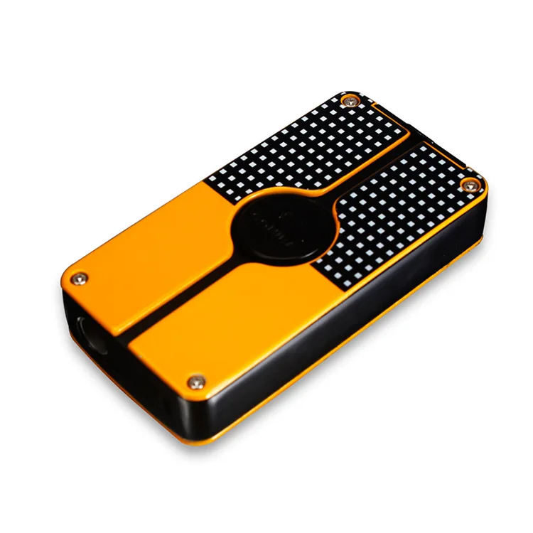 Классический металлический газовый бутан Cohiba 3 фонарь зажигалка для сигарет с