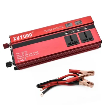 

Xuyuan 2000W Portable Cars Vehicles Powerful Inverter Charger With LED Display Converter 12V To 220V