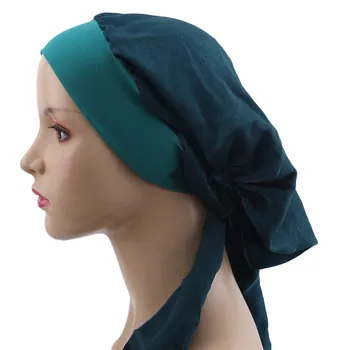 

headscarf ladies autumn fashion turban hat ladies satin headdress ribbon hair accessories elastic hair band braid hat