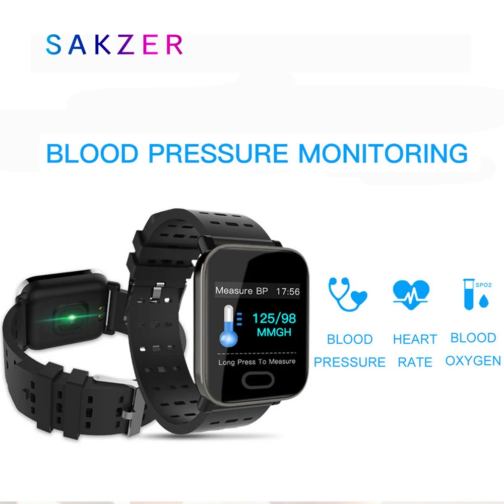 

A6 Smart Watch Heart Rate Monitor Sport Fitness Tracker Sleep Monitor Waterproof Sport Watch Band for IOS Android Gifts