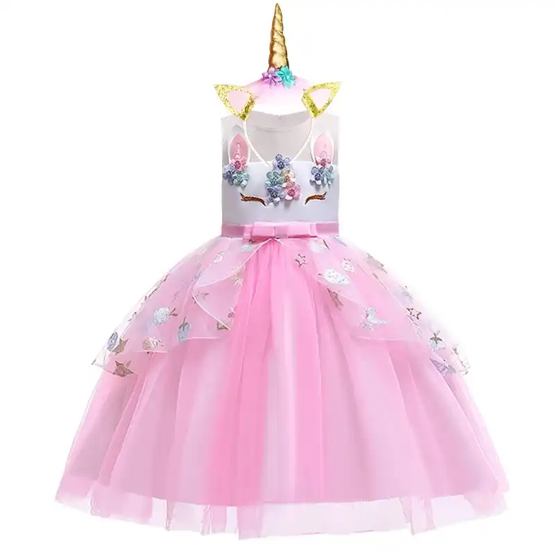 Vestidos Infantiles Para Ninas Con Flores Disfraz De Cosplay Para Ninas Vestido De Princesa Elegante Para Ninas De 3 5 8 Y 10 Anos Vestido Para Fiesta De Cumpleanos Aliexpress