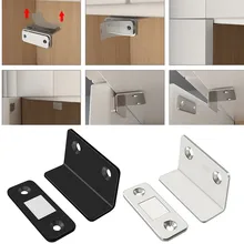 

Strong Magnetic Drawer Latch Ultra Thin Stainless Steel For Door Cabinet Cupboard Closer Catches With Screw Home Hardware