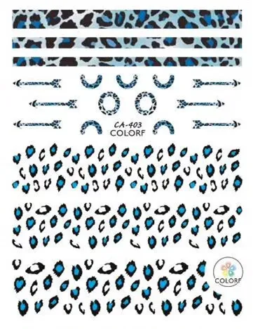 Hanyi серия Hanyi-372-373 дизайн милый стеклянный стакан крутой стикеры 3D на ногти nail Art Наклейка шаблон diy Инструменты для ногтей украшения - Цвет: CA-403