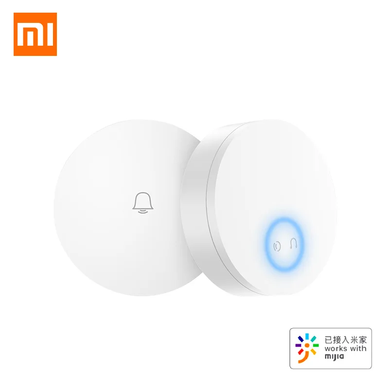

Xiaomi Mijia Linptech WIFI Self-power-generating Wireless Doorbell Work with Mijia APP Smart Control Memory Function AC 110-240V