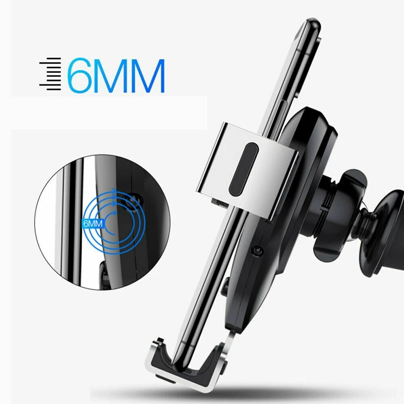 Qi Wireless Fast Charging Mount Wireless Car Charger Holder For Iphone Samsung