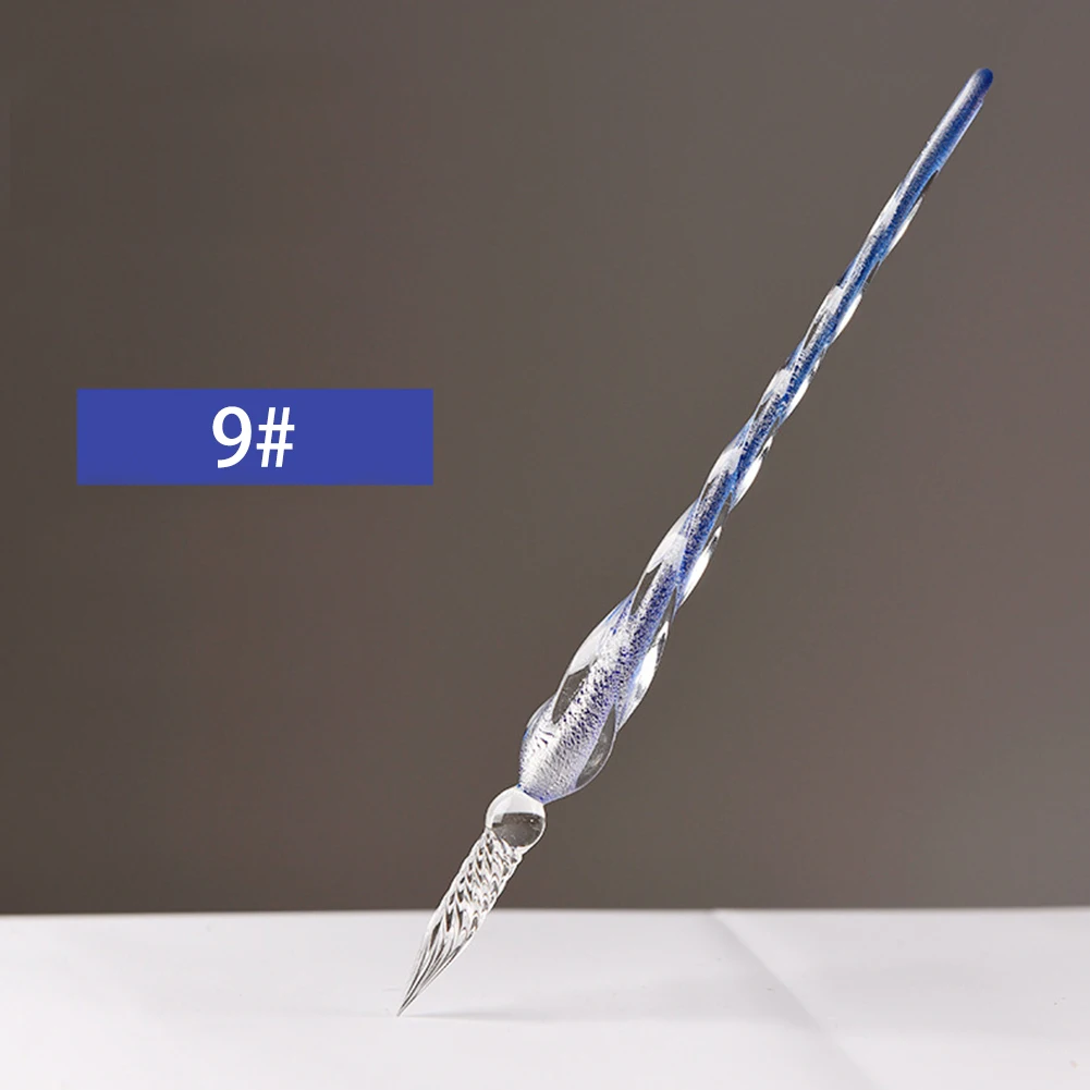 NEW HOT SALES Glass Signature Pen Fountain Pens Gel Crystal Dip Sign Craft Collection Offices School Stationery |