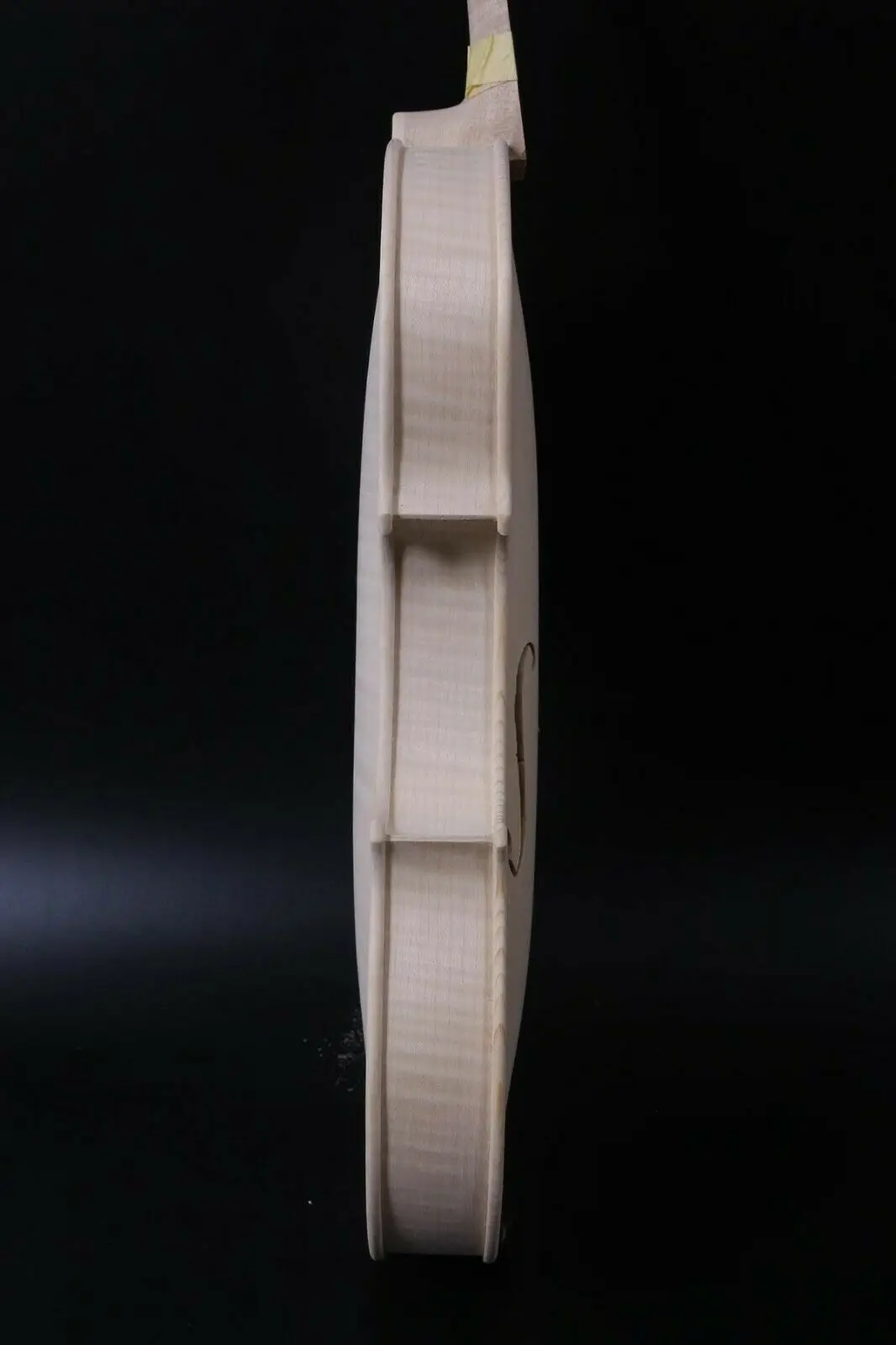 Hand-make solid wood unfinished flame back violin 4/4 3/4 1/2 whtie violin #10095