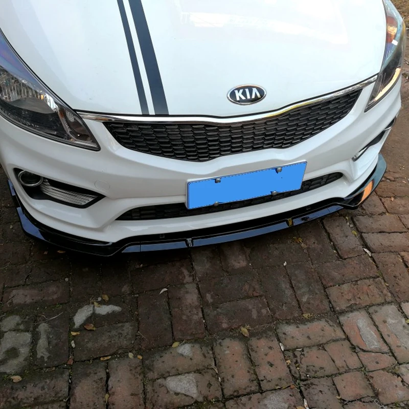 Передний бампер спойлер для KIA K2 передний бампер украшение для губ Диффузор защитные бамперы обвес для KIA K2