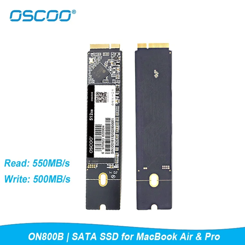 Ssd Sata Da 256Gb Per Macbook Air Pro 2012 A165 A166 Oscoo Interno 3D Tlc Solid State Drive 3Hard Disk