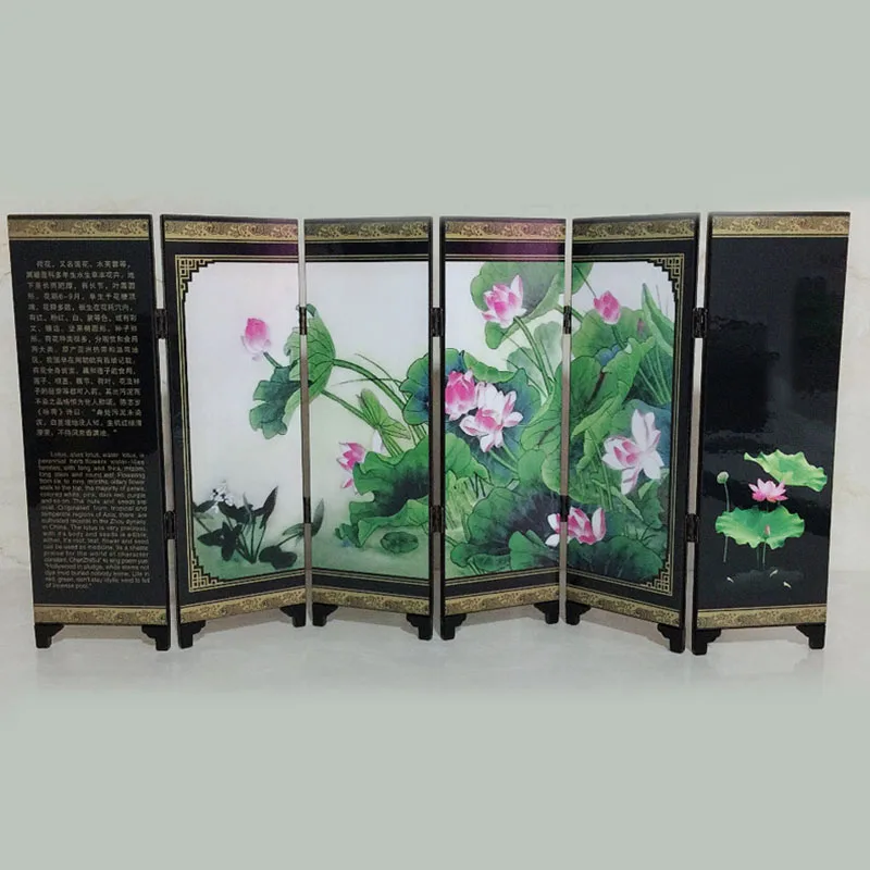 

Home Panel screen Living-room Separation Small Mini Folding Furniture Wooden Chinese Style