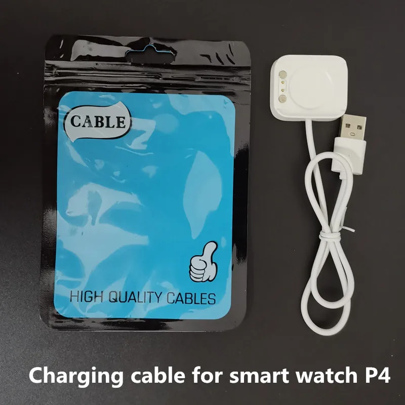 P4 Charging Cable IWO линия зарядки Смарт-часы зарядное устройство оригинальная зарядная линия Поддержка IWO серии часы W54/W34/I6/I2 PRO/I7/P4/Z7/QW21 - Цвет: P4 Charging Cable