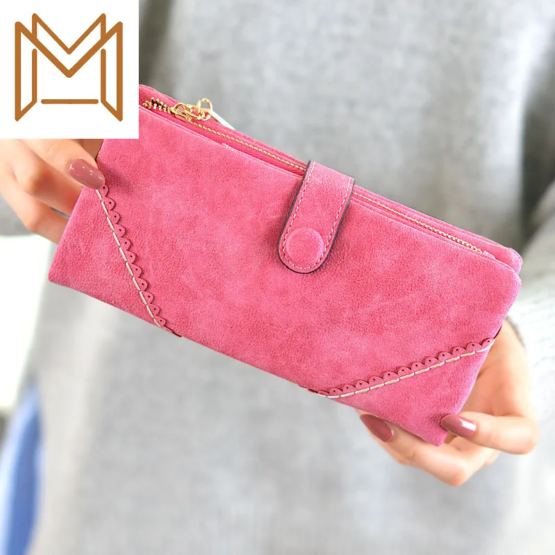 

Wallet 2019 Woman Long Lace Matting Hasp Zipper More Function Capacity Wallet Wallet Hand
