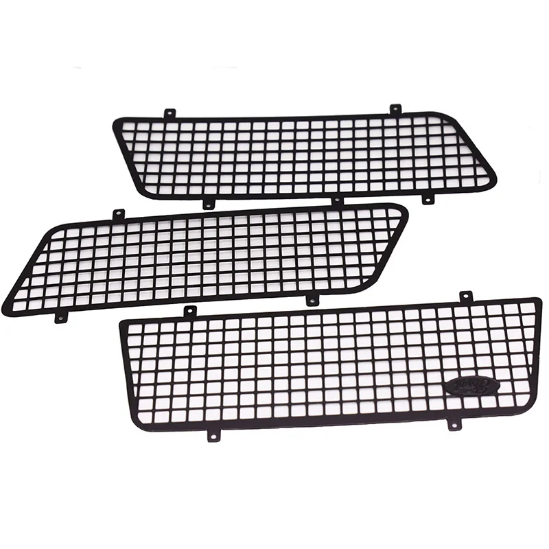 

3PCS Metal Window Mesh Protective Net With Logo for 1/10 RC Rock Car Traxxas TRX4 Bronco 82046-4