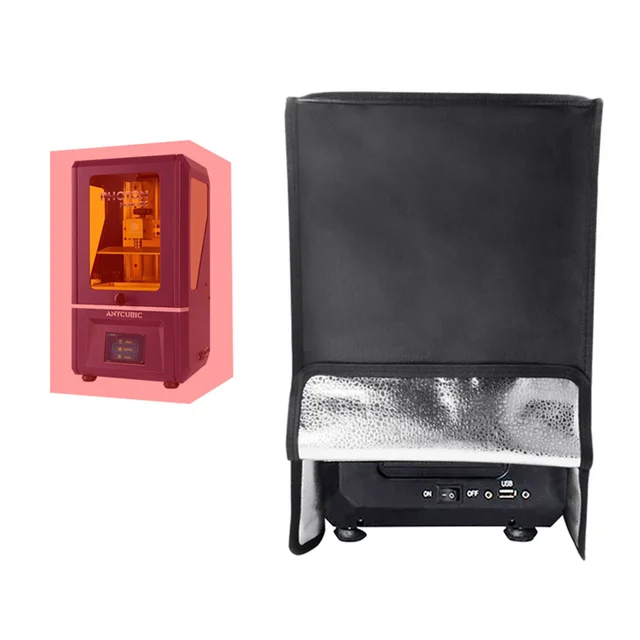 Fekete 3D Nyomtató Elsötétítő Borító Burkolat Védelme A Napfény Porral Kiömlött Laminált Poliészter Tároló Hüvely