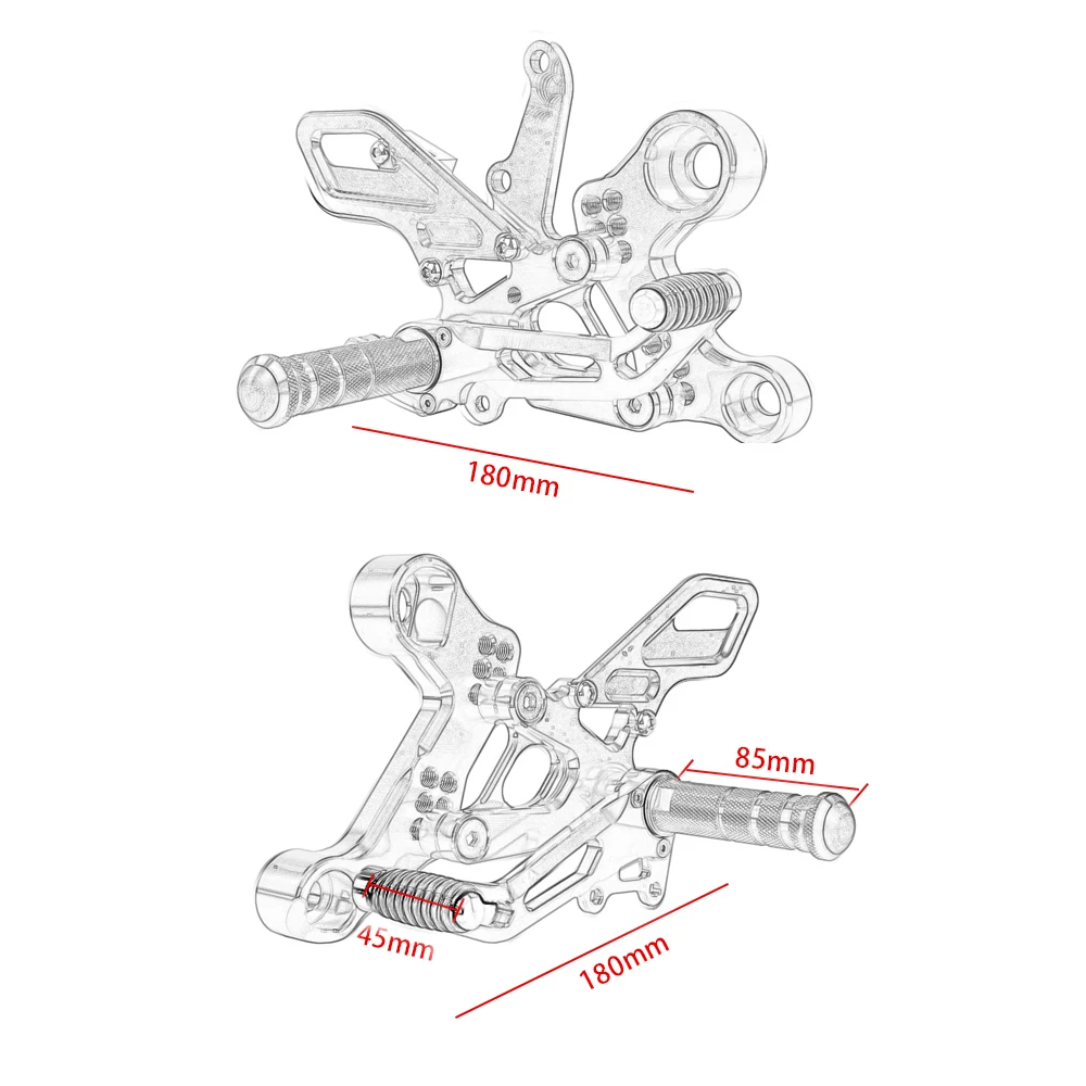 Регулируемая MT09 FZ09 MT-09 FZ-09 CNC Rearsets Подножка для ног для- Yamaha MT FZ 09