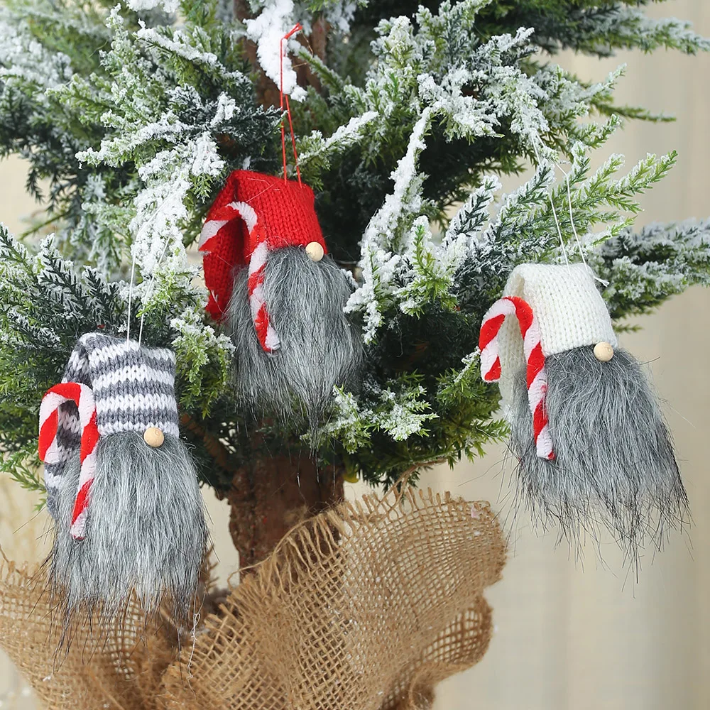 

Merry Christmas Ornament Plush Doll Christmas Drop Ornaments Toy Tabletop Santa Holiday Figurine Kids Gift Tree Decoration Decor