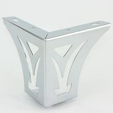 Упаковка из 4 шт.) шкаф чайный бар никель железные ножки для дивана кровати ноги стул мебель стенд нога H = 100 мм