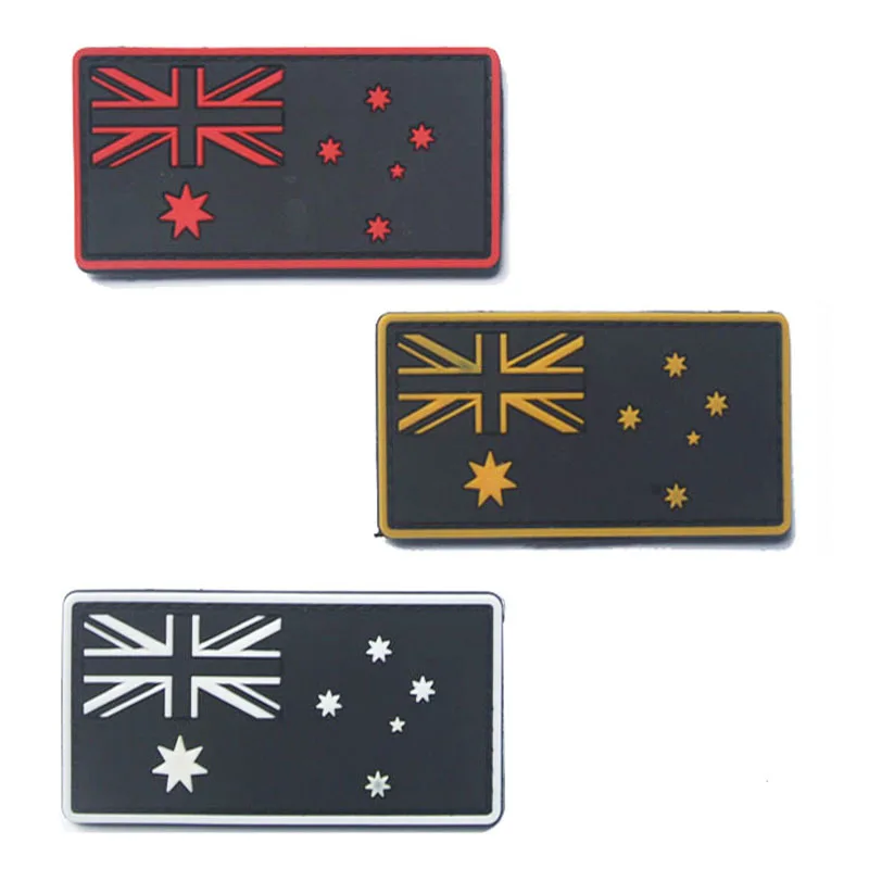 Patch Distintivo Bandiera Australiana Per Giacca Zaino 3D Pvc Australia Patch Bandiera Patch Tattiche