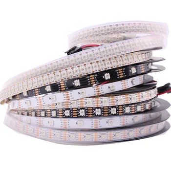 

1M/5M WS2813 LED Strip 5050 RGB Addressable WS2812B Smart led pixel strip IP30/IP65/IP67 Black White PCB, 30/60/144 leds/m DC5V