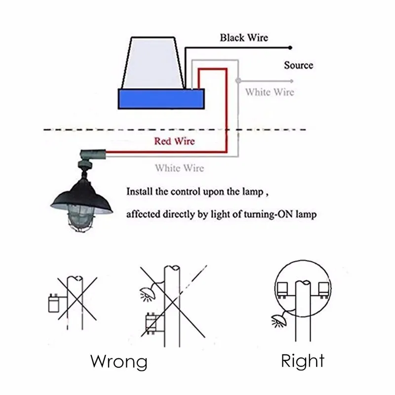 Непромокаемый переключатель управления светом A10 AC 220V DC 12V 24V Auto Photocell Street совместимый с резисторами фотоэлемент для освещения