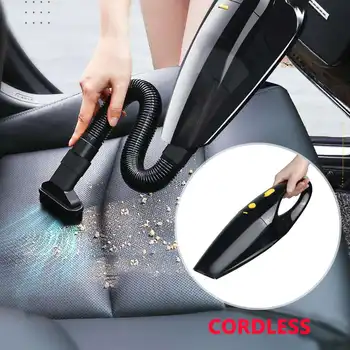 

3500Mbar 120W 12V Cordless Handheld Vacuum Cleaner Duster Dirt Suction Wet Dry Utensilios Domesticos for Car Home