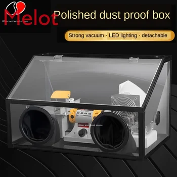 

Grinding Dust Proof Box Anti-Gray Waterproof Acrylic Transparent Cover Tooth Machine Grinding Cutting Carving Polishing Tool Kit
