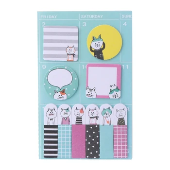 

Animal Schedule Maker Weekly Planner Sticker Sticky Notes Memo Pad Bookmark Gift