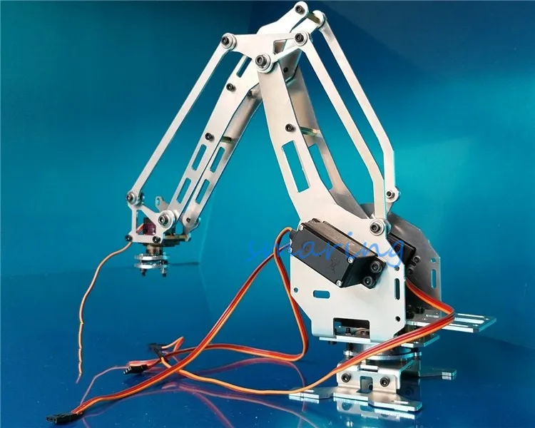 DIY 6DOF RC робот рука комплект с сервоприводами дистанционного управления игрушки роботы аксессуары рука робота алюминиевый сплав