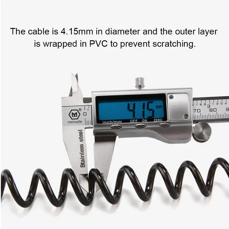 Mini Anti-theft Resettable Helmet Lock 3 Digit Password Bicycle Spring Lock Part PXPF