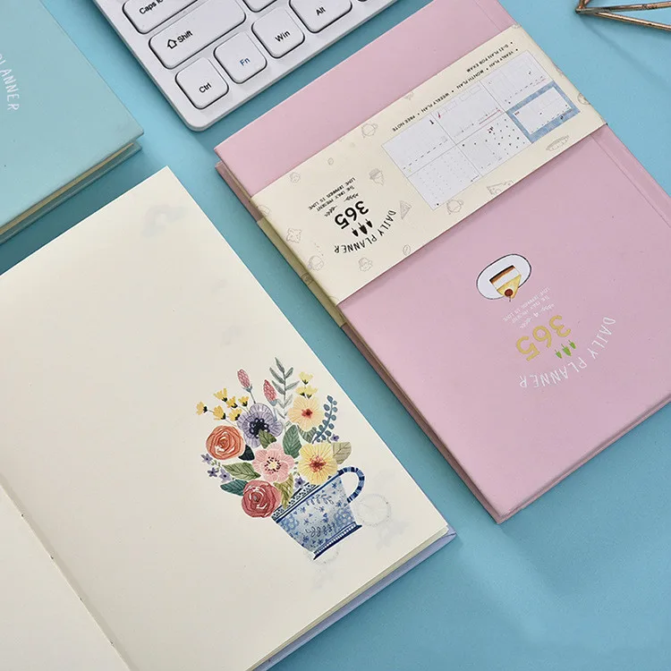 A5 365 дневная школьная ежедневная еженедельная канцелярские принадлежности, записная книжка, милый ежедневник, блокнот для девочек, дневник журнал, записная книжка