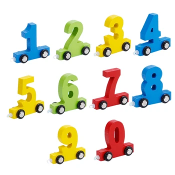 

Mini Digital Toy Baby Puzzle Assembled Small Train Building Blocks Colorful Toys
