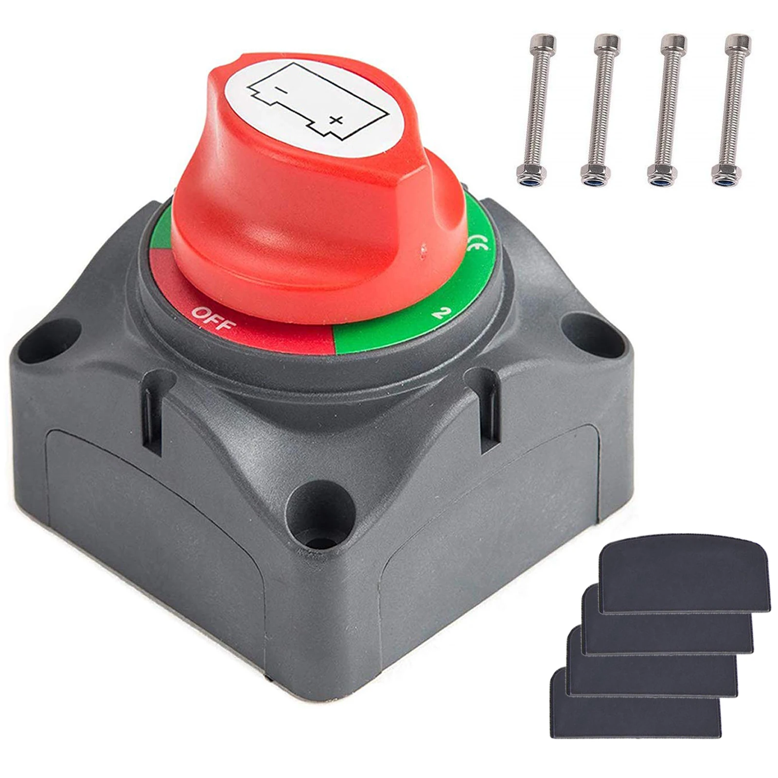 KIMISS 6MM 300A Car Truck Boat Battery Isolator Disconnect Cut Off Power Kill Switch 