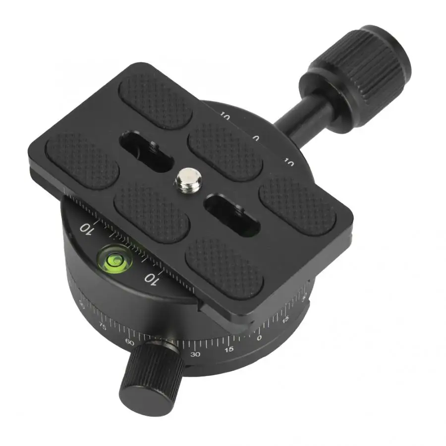 Aluminium Alloy X64 360 Degree Rotation Paranomic Head Quick Release Plate For SLR Camera Tripod Ball Head
