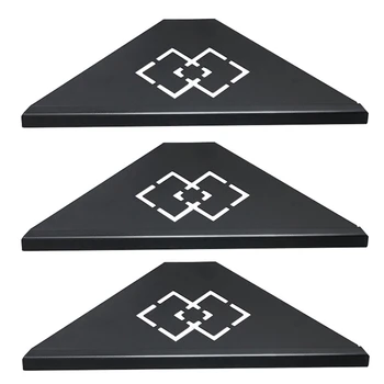 

Bathroom Shelves Black Stainless Steel 304 Wall Bathroom Shower Shampoo Rack Bathroom Accessories Shelves X3