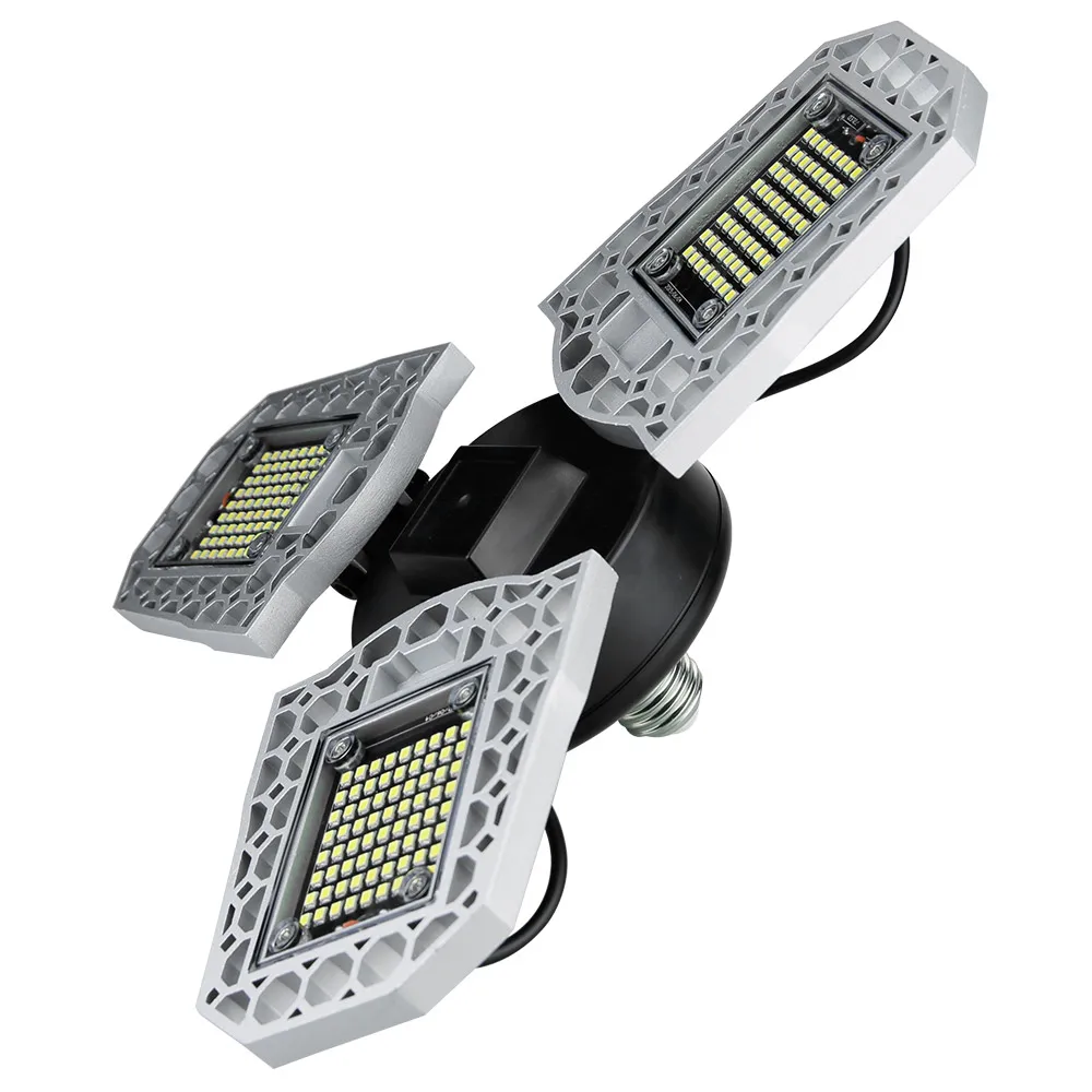 

Super Bright 60W 7200lm LED Garage Light Deformable 216 LEDs E27 Light Bulb IP65 Waterproof Industrial Lighting for Warehouses