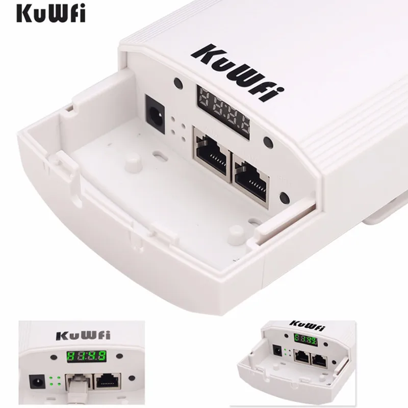 KuWFi 450 Мбит/с беспроводной CPE Wifi мост 5,8G внешний и внутренний беспроводной повторитель/AP маршрутизатор 1 км дальнее расстояние Wifi покрытие 24 в POE