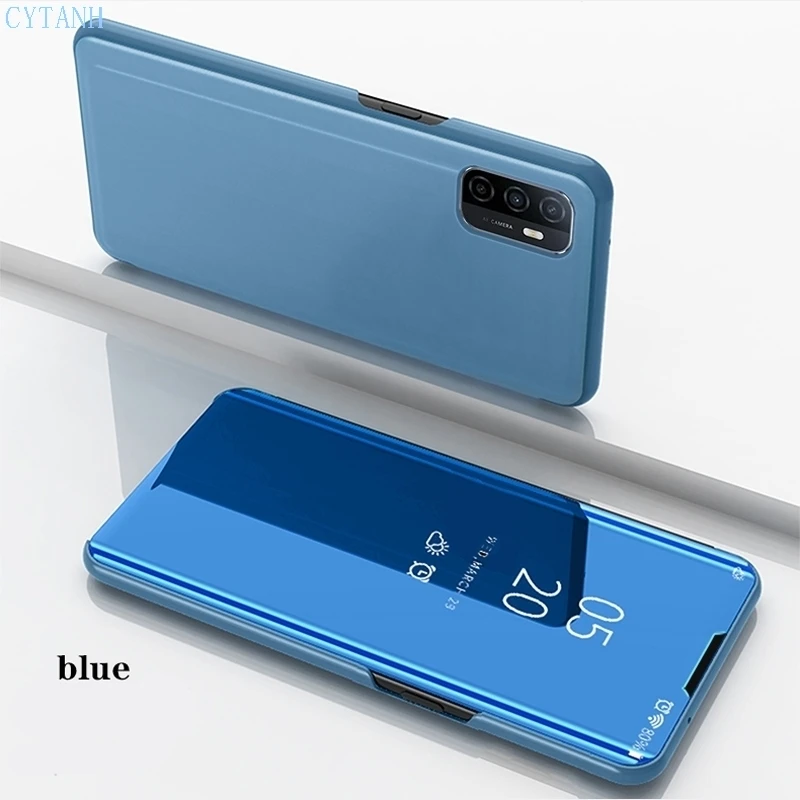 Mirror phone case For Samsung Galaxy A11 A5 A6 A7 A8 A9 2018 A20 A30 A50S A30S A50 A70 A80 A90 A21S Luxury smart flip phone case silicone case for samsung