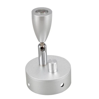 

12V 1Pcs Silver Dimmable Press Reading Light Bedside Light for Caravan RV Van Boat