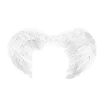 

45x35cm Fairy Angel Wings White Feather for Baby Girls Fancy Dress Costume Halloween Party Event Supplies Fashion Dresses New