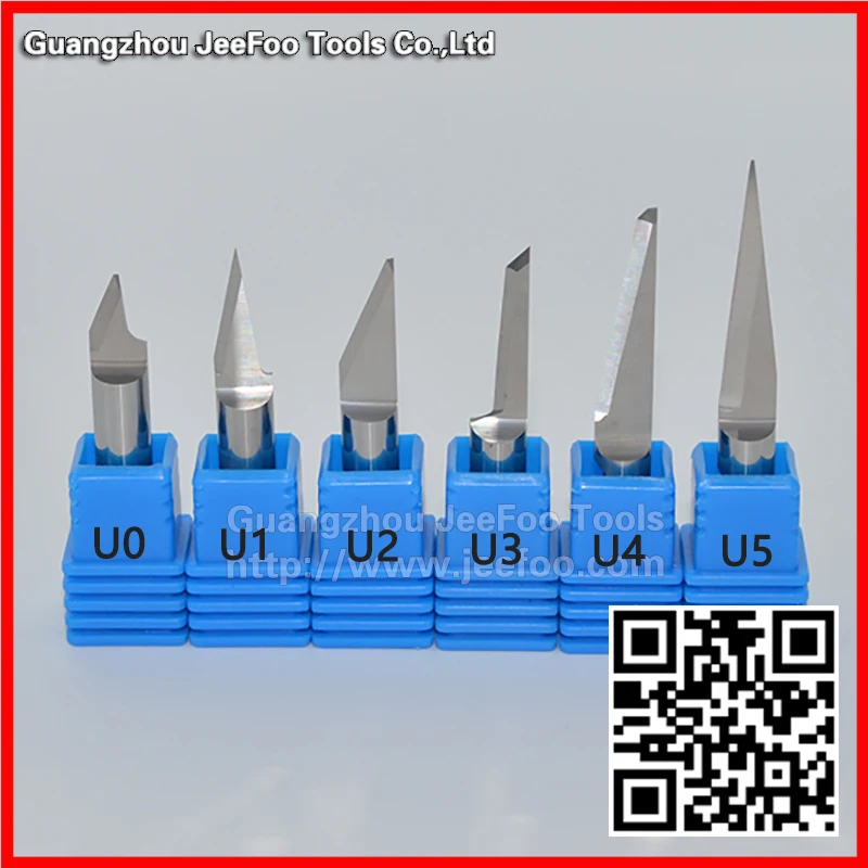 

6mm Shank Oscillating Tool Tungsten Steel Tipped Grooving Blade Solid Carbide Knife Cutter CNC Engraving Tools U0-U5