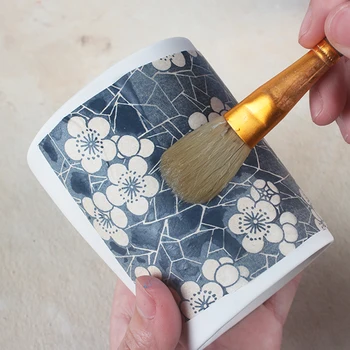

16pcs Pottery Ceramics Clay Transfer Paper Glaze Underglaze Flower Paper Jingdezhen Blue and White Porcelain Plain Applique