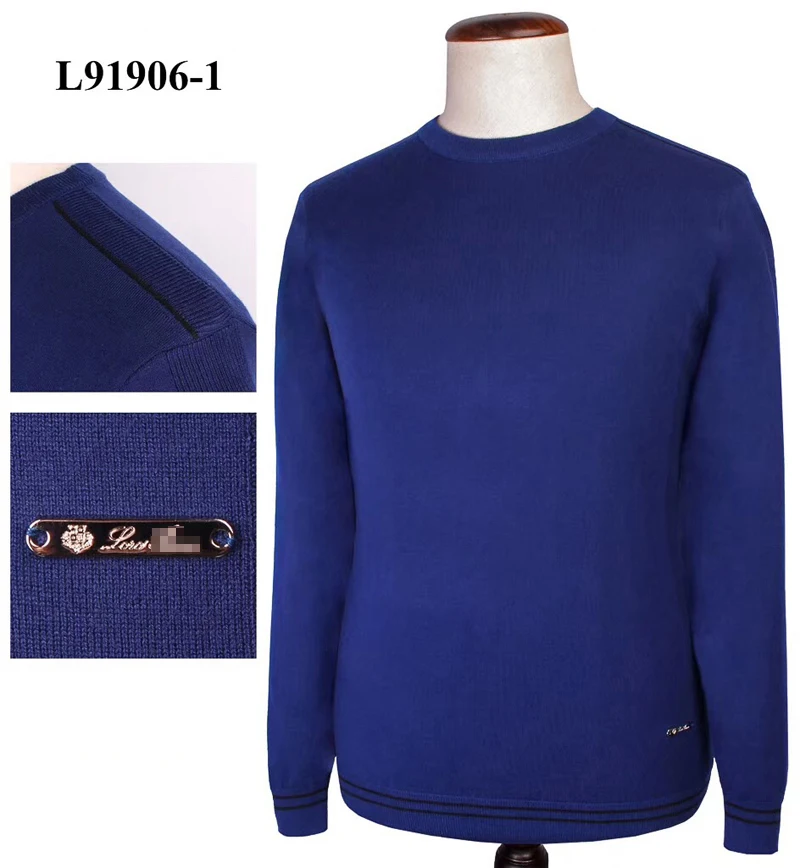 

Billionaire sweater men 2019 winter New Business casual thick elasticity Comfortable Solid color embroidery M-4XL free shipping