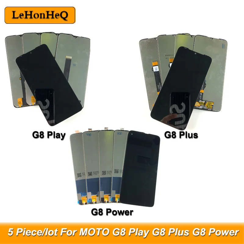 5 шт./лот ЖК дисплей для MOTO G8 Play Plus Power замены LCD|Экраны мобильных телефонов| |