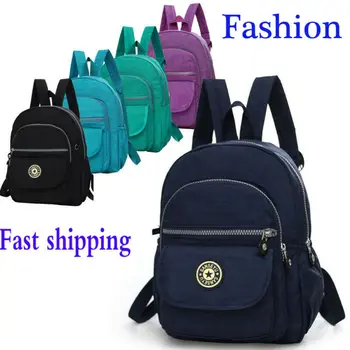 

Women School Bag Fashion Shoulder Rucksack Ladies Bookbags Nylon Satchel Travel Nylon Small Backpack Hand bag Shoulder Bag Gift