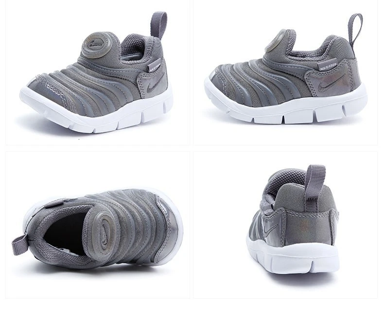 NIKE Kids DYNAMO FREE официальный для мальчиков и девочек не скользкие кроссовки Удобная анти-скользкая спортивная обувь#343938