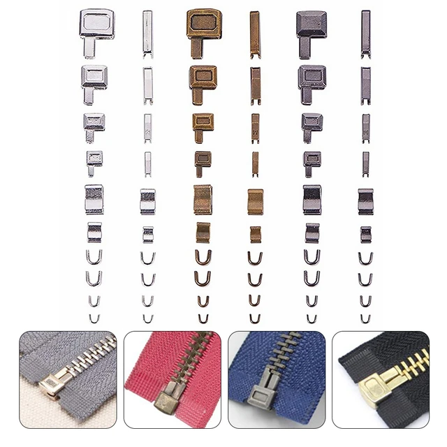 24 Sets Practical Safe Zipper Accessories Zipper Repair Kit Zipper