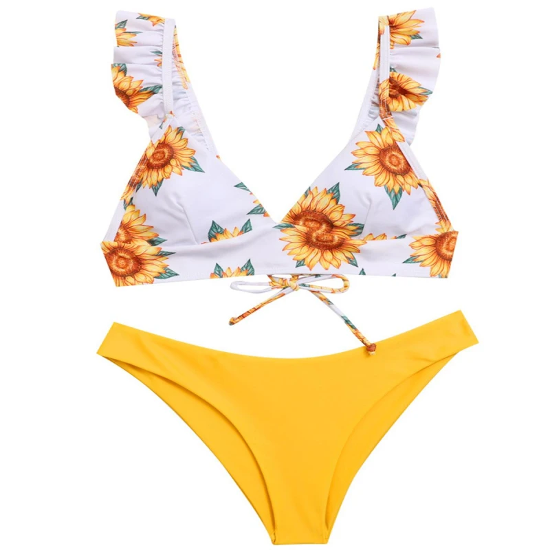 sunflower bathing suit two piece